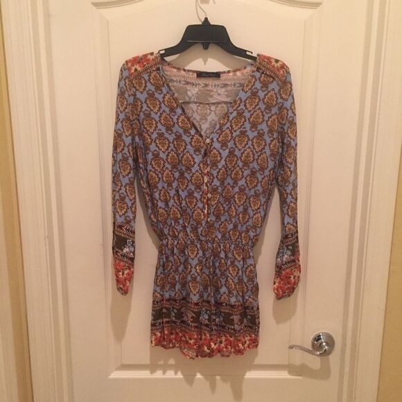 Honey Punch Long Sleeve Romper - Picture 1 of 5